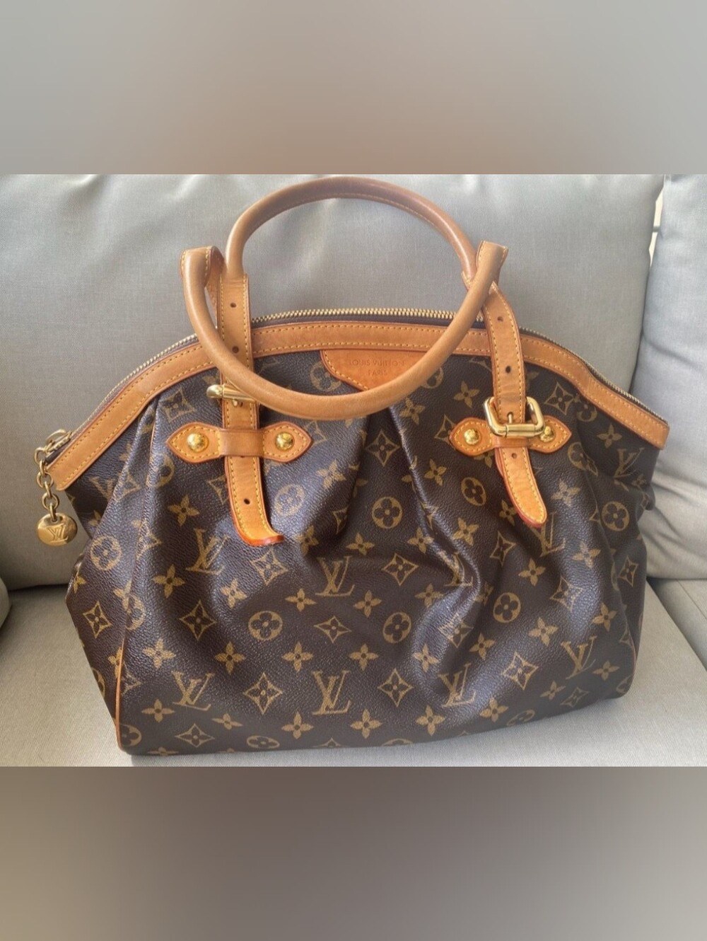 Louis Vuitton Monogram Canvas Satchel in Brown/Tan